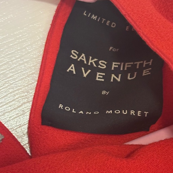 Roland Mouret Vibrant Red Drape, limited edition, US4, Saks Fifth Avenue - Picture 3 of 9